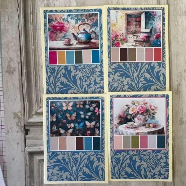 Greeting Card Set - Blank - Tea Time - C 239