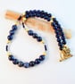 Lapis Lazuli Necklace With Swarovski Crystals - Handmade In Devon - Image 6