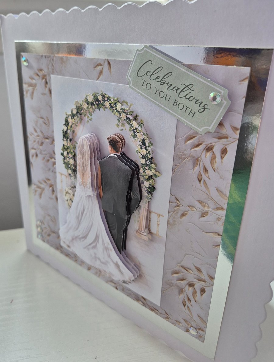 Handmade Wedding Greeting Card