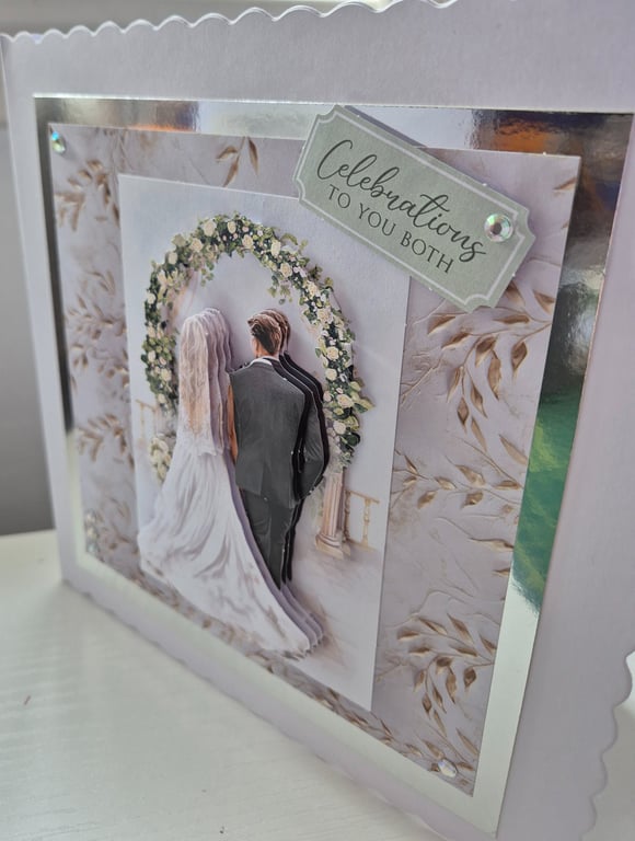 Handmade Wedding Greeting Card