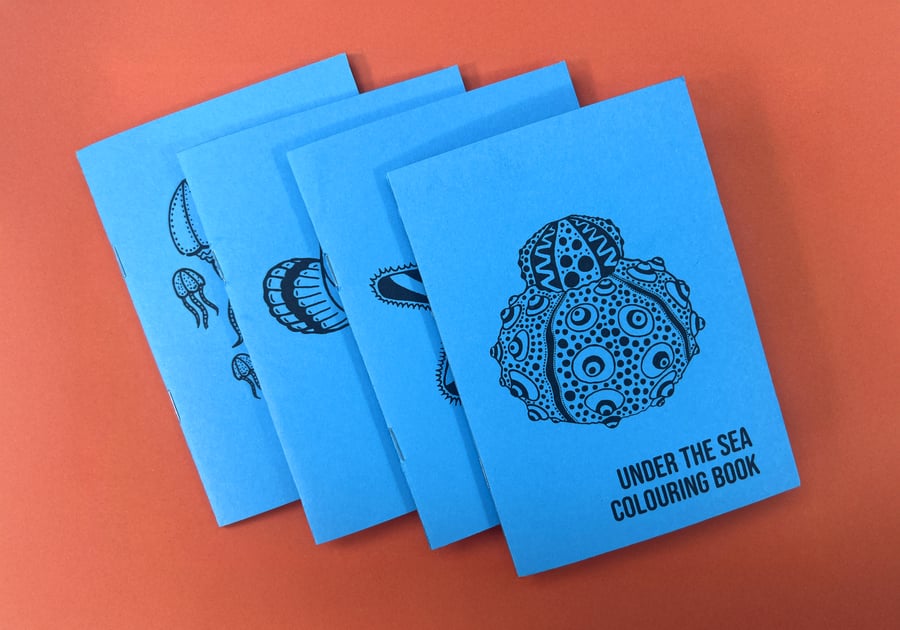 Under the Sea Colouring Book - Handmade