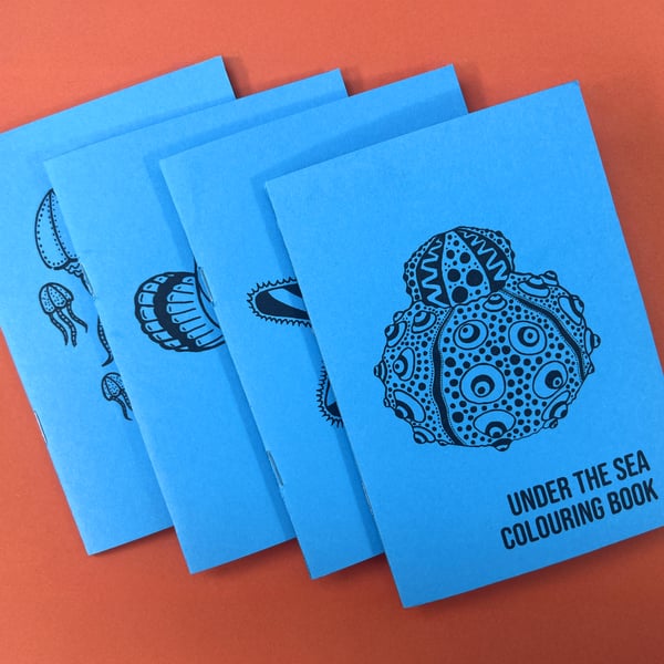 Under the Sea Colouring Book - Handmade
