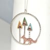 Fox in the woods necklace