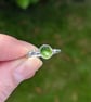 Silver and enamel ring, silver lichen ring, nature lover jewellery - Image 3