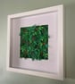 Framed Botanical Wall Art "Winter" - Everlasting Plant Leaf - Unique Paper Art