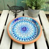 Gypsy Sky Mosaic Garden Bird Bath