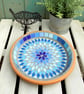 Gypsy Sky Mosaic Garden Bird Bath - Image 1