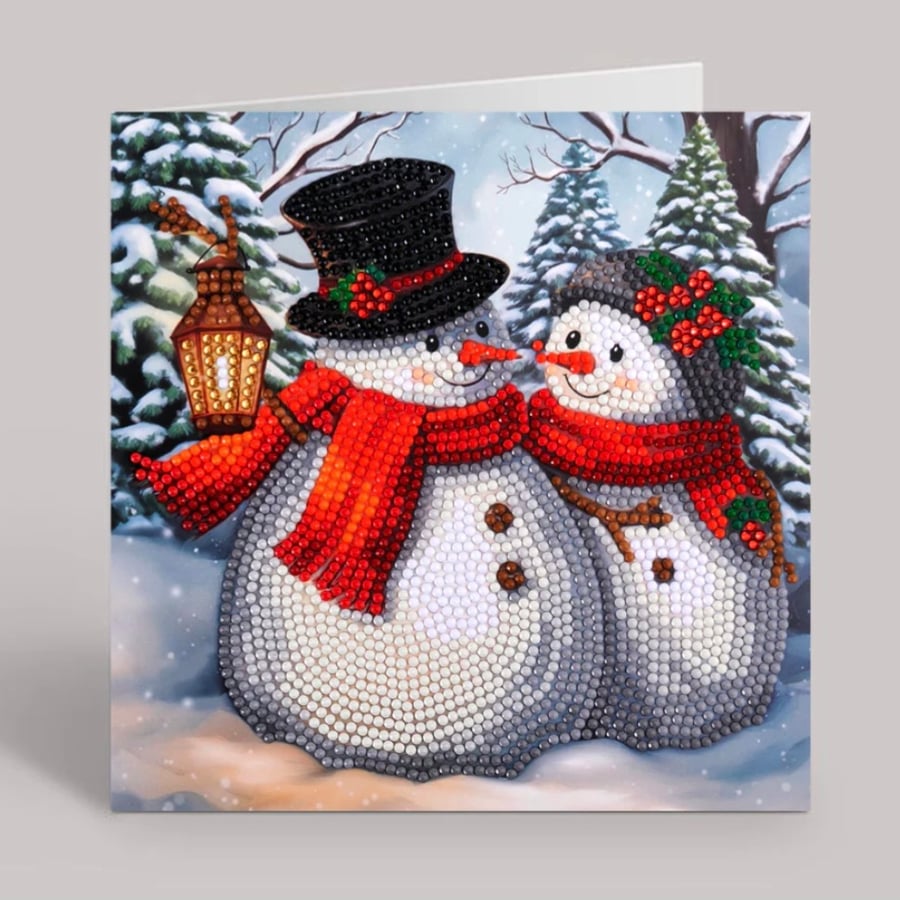 Snowman craft buddy diamond painting kit