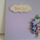 Handmade card. With love card. Card for any occasion. Ref 480