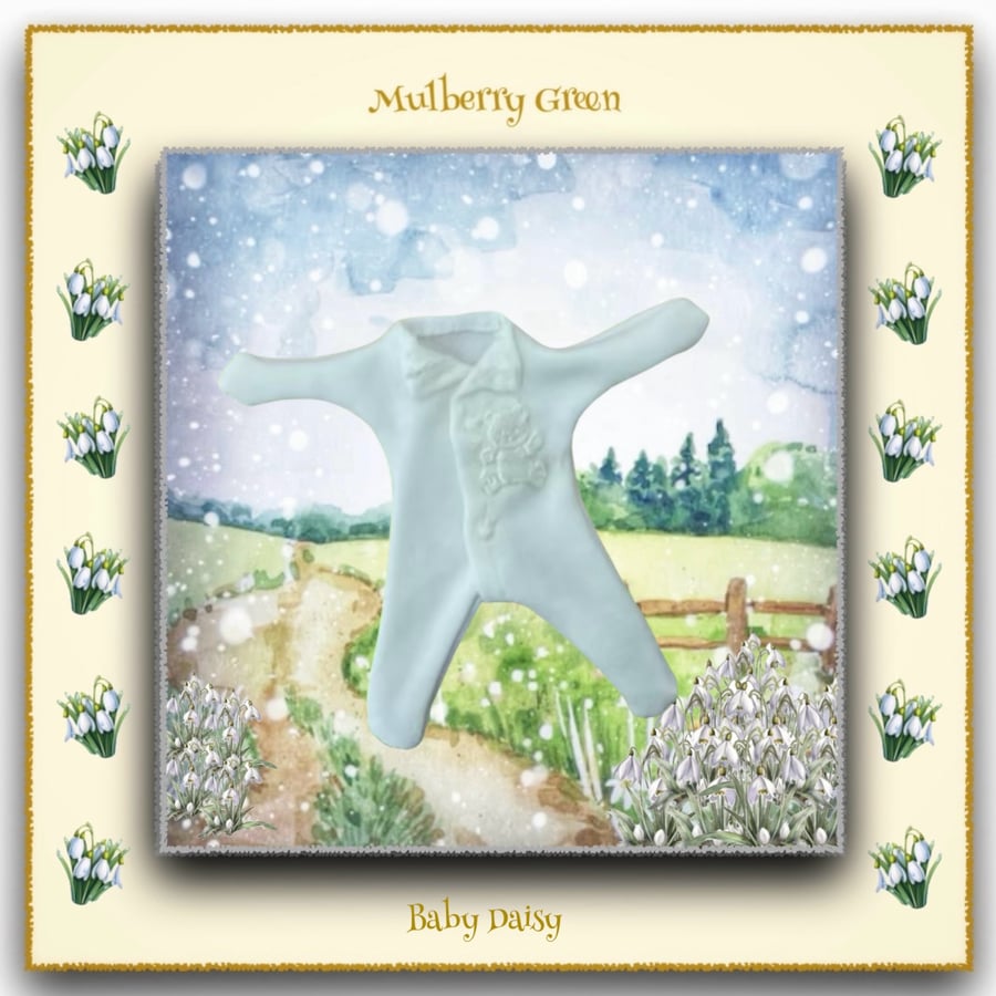 Reserved for Natalie - Baby Daisy Teddy Bear Sleep Suit