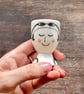 Swimmer egg cup - wild swimmer, sea swimmer, outdoor swimmer, female swimmer