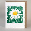Daisies!! - Original Print LinoCut Card