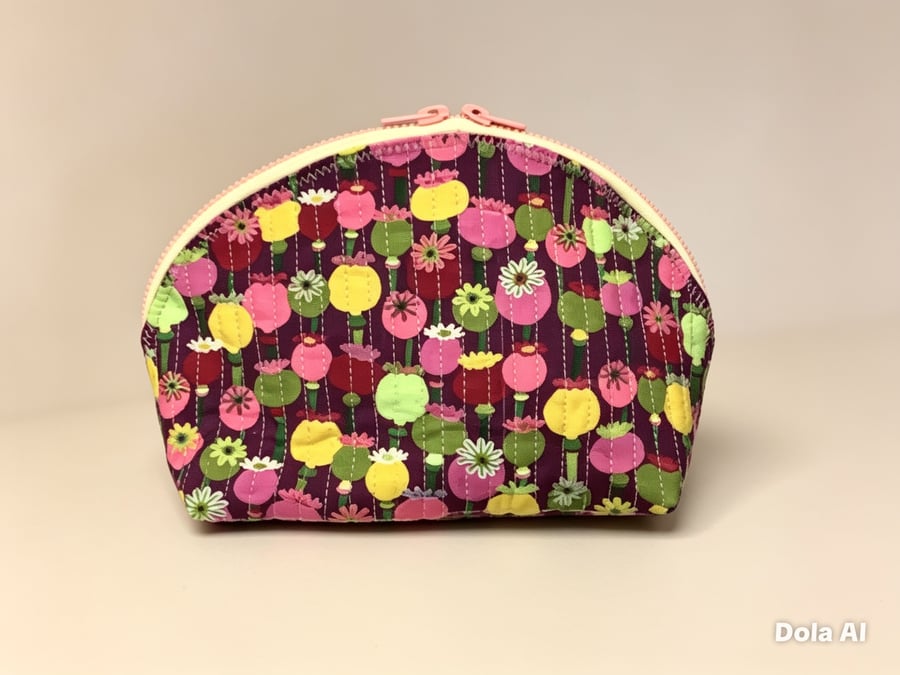 Colourful Flower Head pouch