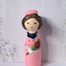 Jackie Kennedy Jackie O peg doll