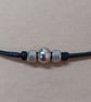 Black Minimalist Choker Necklace - Image 3