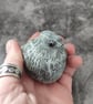 Little Bird Sculpture, Grey Green Baby Fledgling Ornament - Image 2