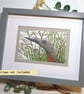 Red-Throated Diver bird portrait.  small bird drawing, original art gift - Image 5