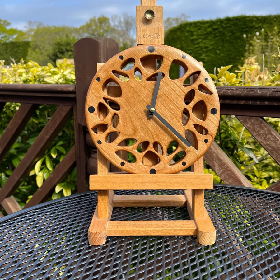 Pierced Wooden Clock