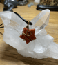 Red Jasper Star Pendant - Wire Wrapped Crystal Pendant