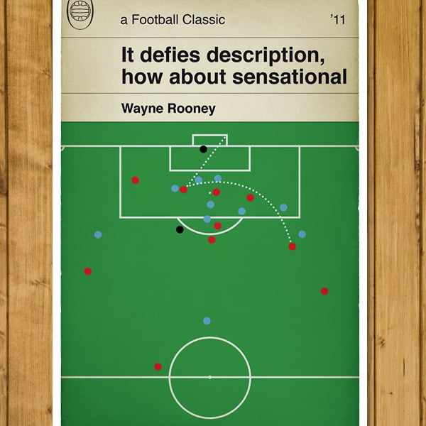 Man Utd Goal v Man City - Wayne Rooney Overhead Kick - Various Sizes