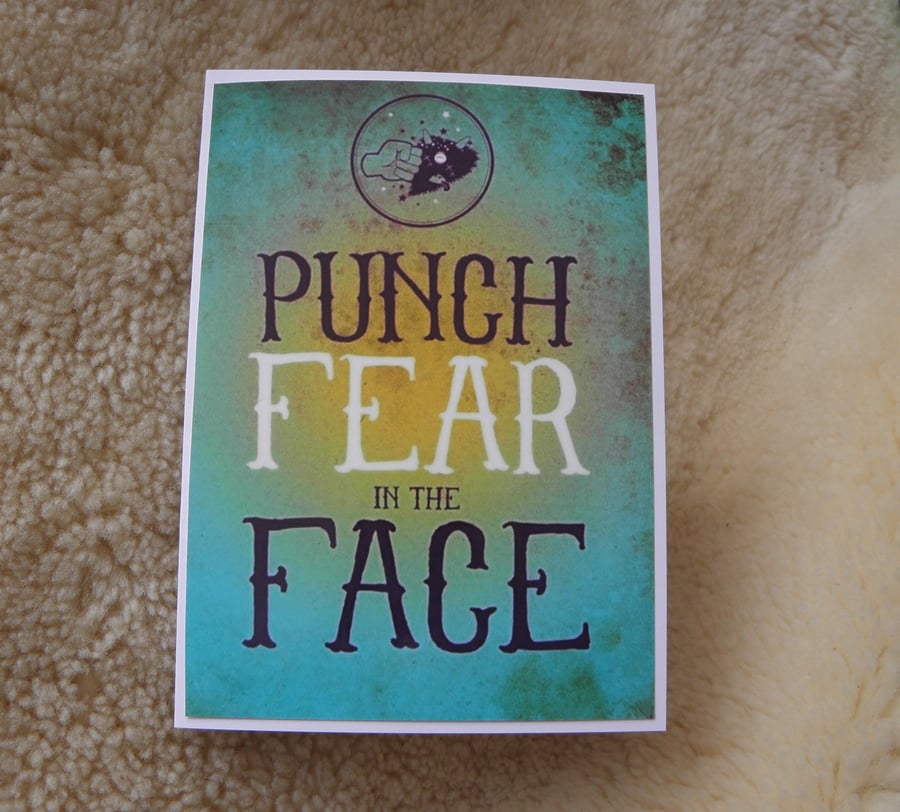 Punch Fear In The Face Card