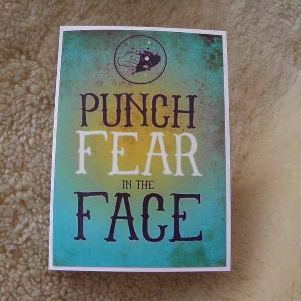 Punch Fear In The Face Card