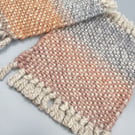 'Horizons'   - a pair of hand woven coasters