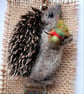 Needle Felted Hedgehog Brooch  - Image 3