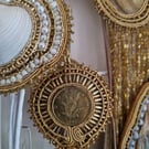 Heart of Abundance – Golden Coin Amulet with Soutache & Beads