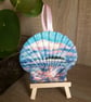 Pastel seascape handpainted shell wall decoration.   - Image 8