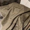 Harris Tweed Lap Blanket  , Green Moss Tweed , Size 70cm width x 100cm length
