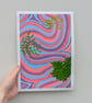 Swirly Ferns A4 Art Print - Image 2