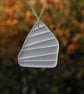 Beach glass pendant from cut glass - Image 3