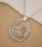 Otter Engraved Sterling Silver Coin Necklace - Image 6