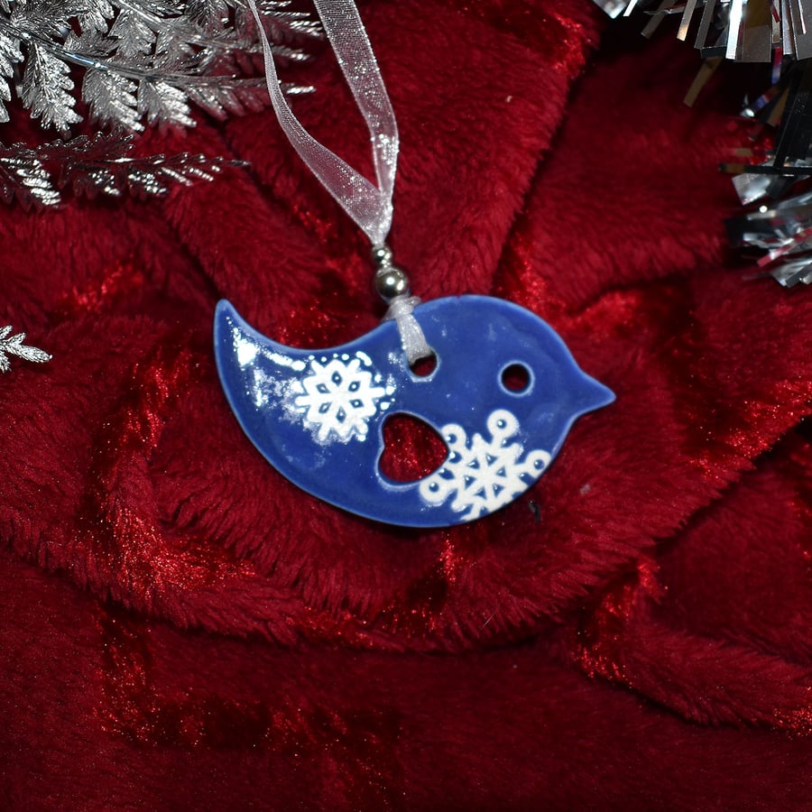 Bird Christmas tree decoration (Free UK postage)