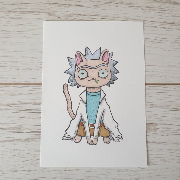 Kitten Rick Original Drawing