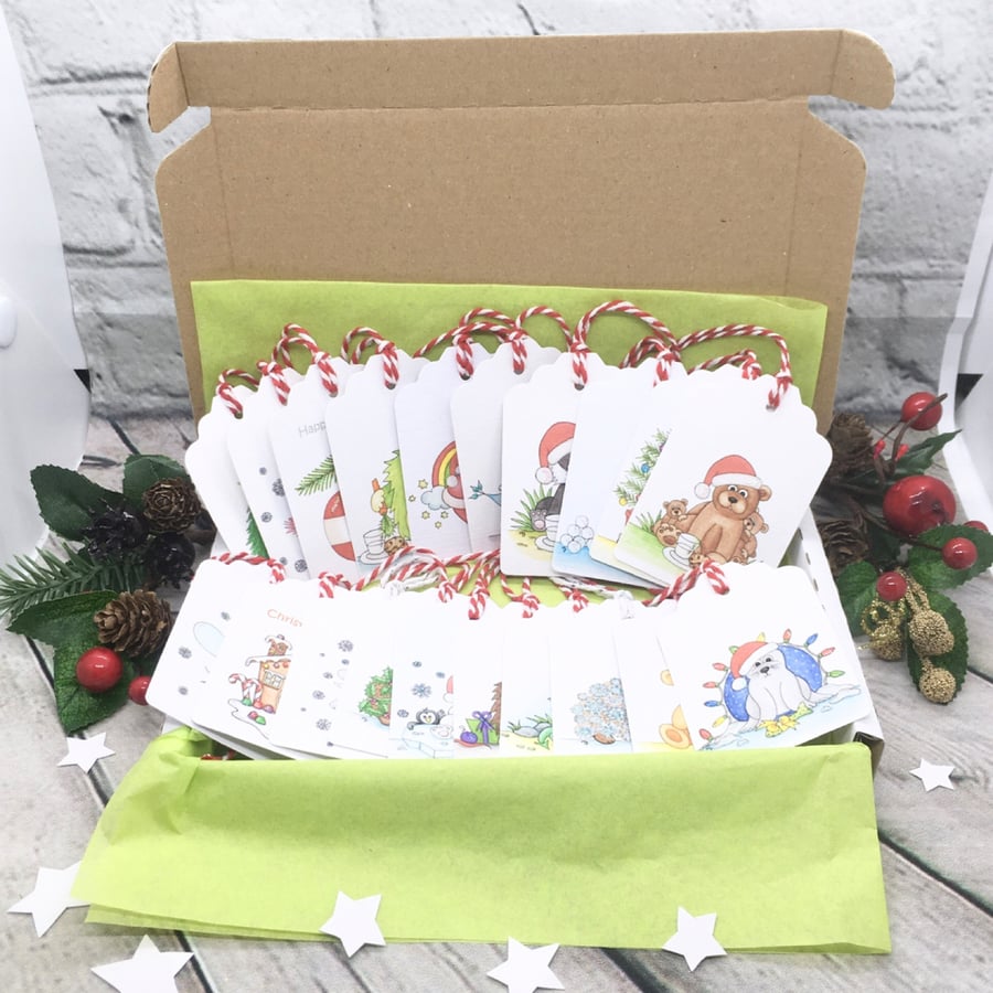 LUCKY DIP Special Offer - Box of 20 Christmas Gift Tags 