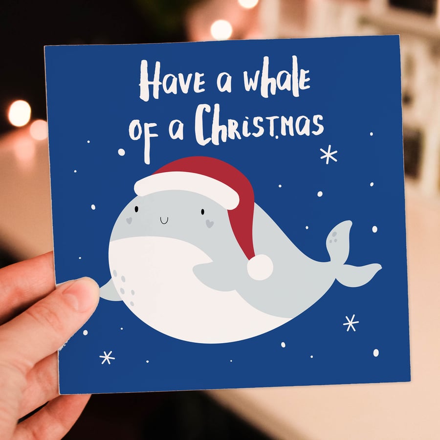 Christmas card: Whale of a Christmas