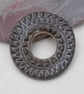 Chunky Obsidian Ceramic Pendant Loop Connector - Image 1