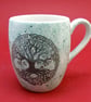 tree of life handmade Tea mug coffee mug beer mug Food safe Lead free Glaze - Image 2