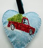 Fabric heart decorations SET 3 - Image 5