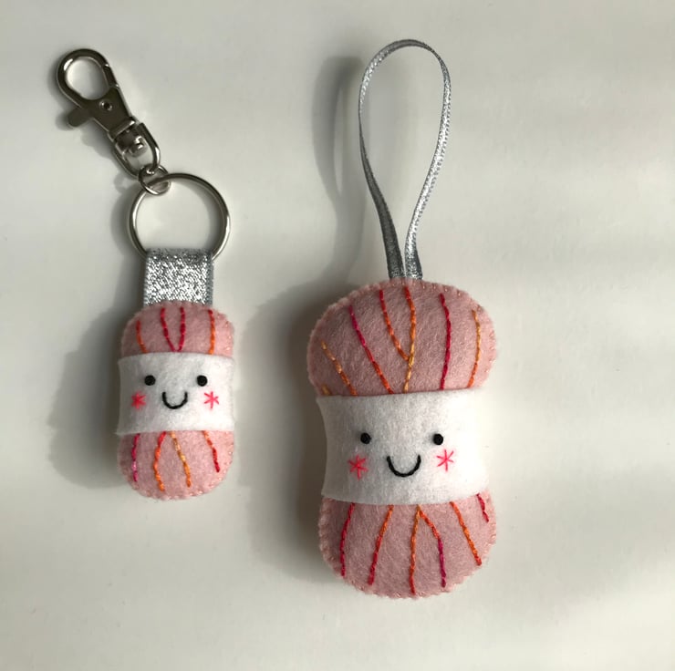 Yarn cheap ball keychain