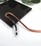 Bookmark, Forged and Stamped Copper, Snowflake Jasper and Agate - Image 5