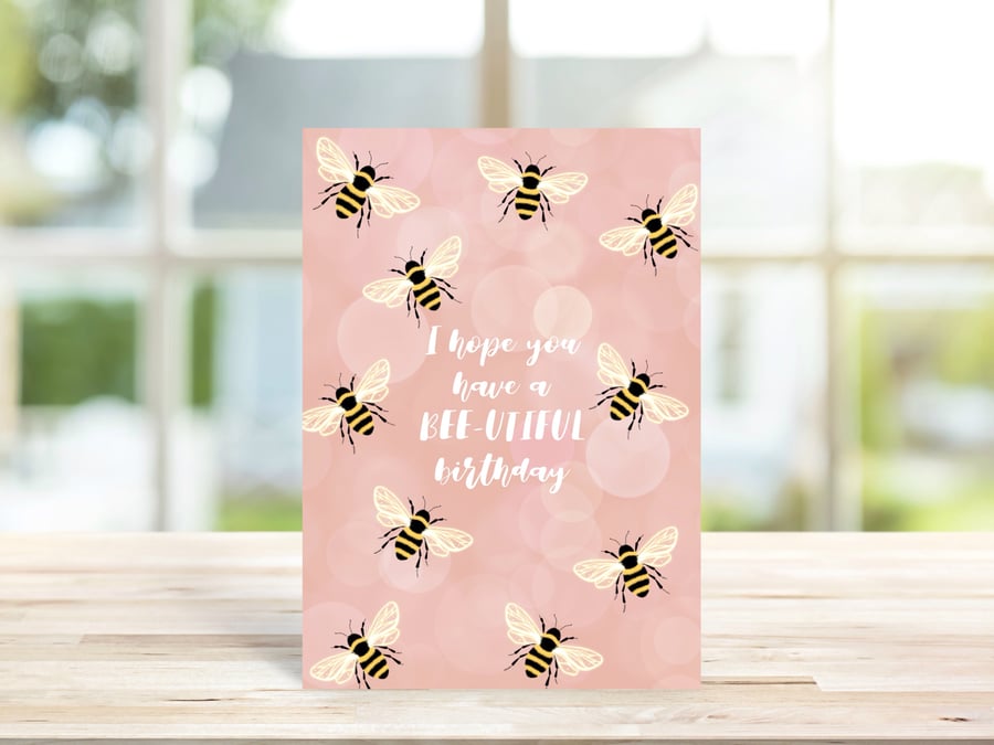 Bumblebee Pun Birthday Card
