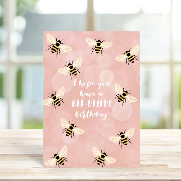 Bumblebee Pun Birthday Card