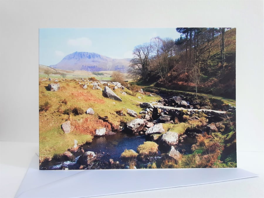 Welsh river - landscape greeting card
