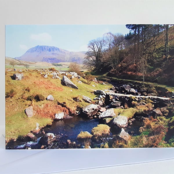 Welsh river - landscape greeting card