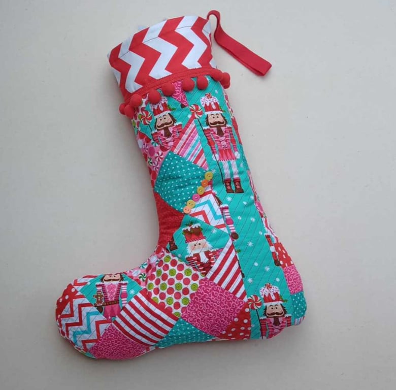 Christmas Stocking patchwork SALE