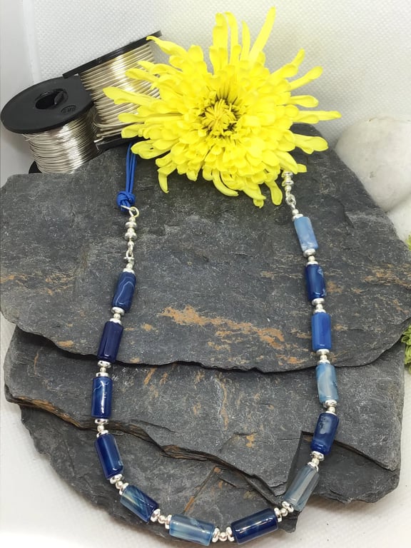 Blue Agate Necklace EN1171