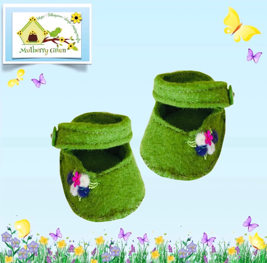 Green Mary Jane Shoes